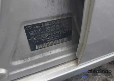 2009 Hyundai Sonata Gls из США, поврежденный, VIN 5NPET46C29H456880